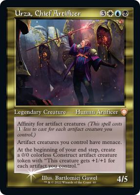 Urza, Chief Artificer (Display Commander) - Thick Stock card from Commander: The Brothers' War