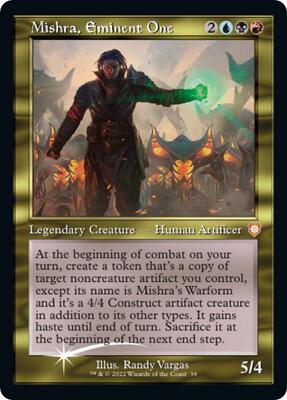 Mishra, Eminent One (Display Commander) - Thick Stock card from Commander: The Brothers' War