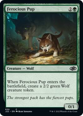 Ferocious Pup card from Jumpstart 2022