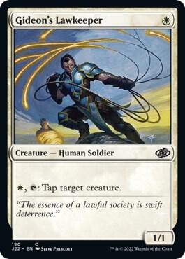 Gideon's Lawkeeper card from Jumpstart 2022