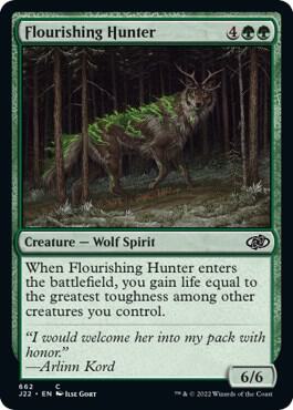 Flourishing Hunter card from Jumpstart 2022