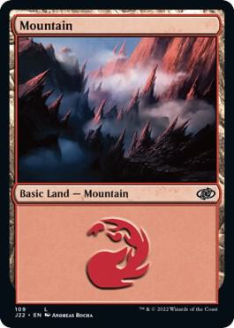 Mountain (109) card from Jumpstart 2022