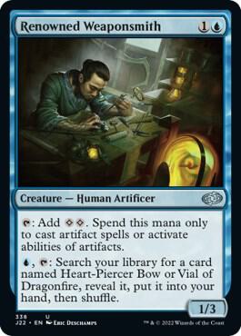 Renowned Weaponsmith card from Jumpstart 2022