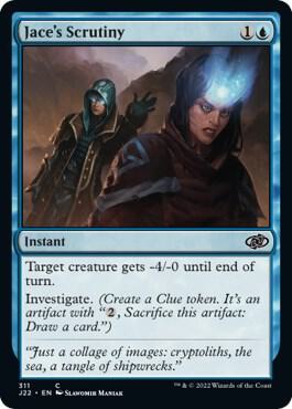 Jace's Scrutiny card from Jumpstart 2022