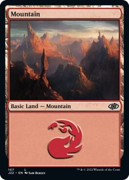 Mountain (107) card from Jumpstart 2022