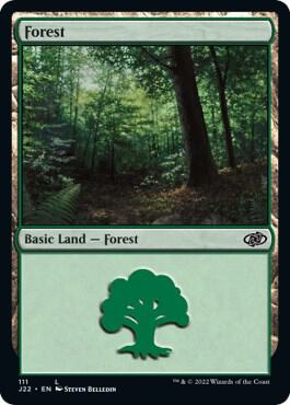 Forest (111) card from Jumpstart 2022