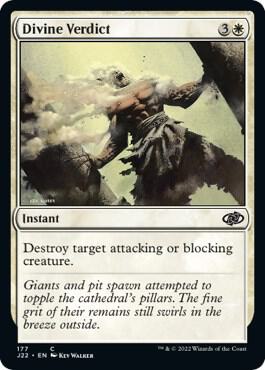 Divine Verdict card from Jumpstart 2022