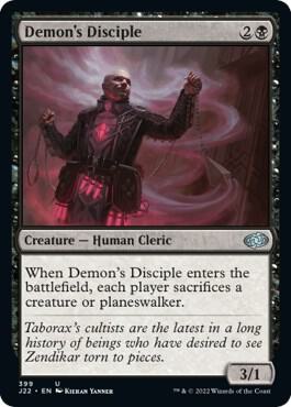 Demon's Disciple card from Jumpstart 2022