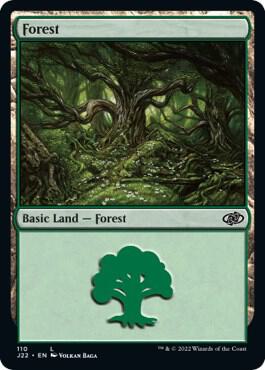 Forest (110) card from Jumpstart 2022