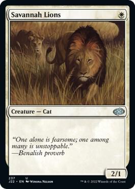 Savannah Lions card from Jumpstart 2022