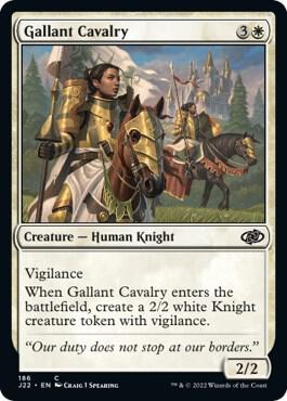 Gallant Cavalry card from Jumpstart 2022
