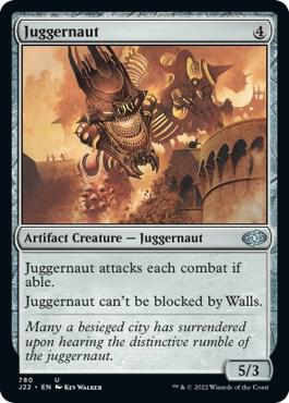 Juggernaut card from Jumpstart 2022