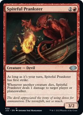 Spiteful Prankster card from Jumpstart 2022