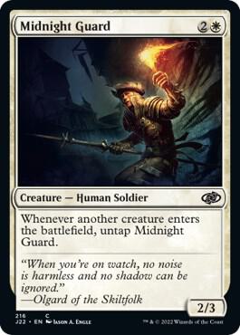 Midnight Guard card from Jumpstart 2022