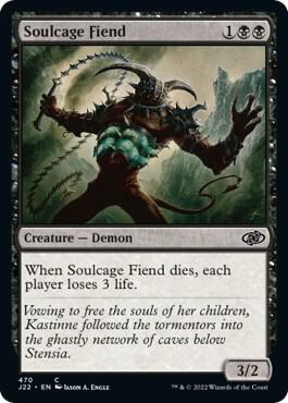Soulcage Fiend card from Jumpstart 2022