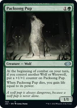 Packsong Pup card from Jumpstart 2022