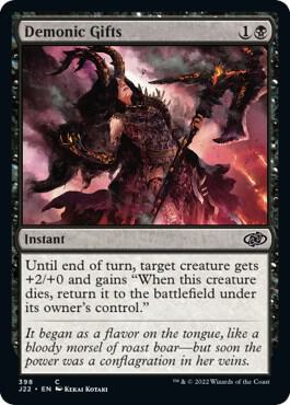 Demonic Gifts card from Jumpstart 2022