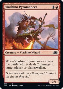 Viashino Pyromancer card from Jumpstart 2022
