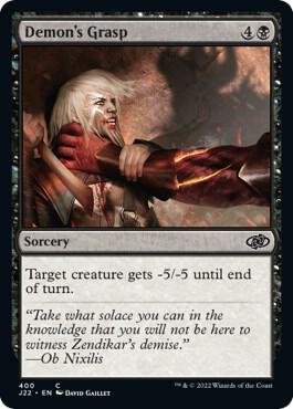 Demon's Grasp card from Jumpstart 2022