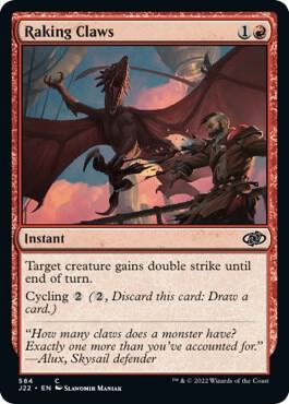 Raking Claws card from Jumpstart 2022