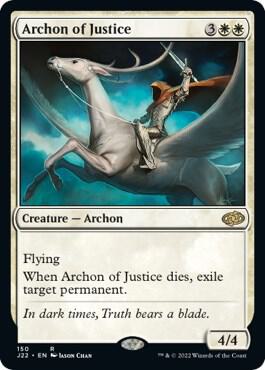 Archon of Justice card from Jumpstart 2022