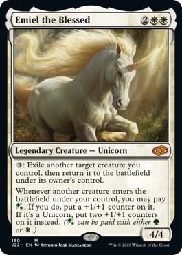 Emiel the Blessed card from Jumpstart 2022