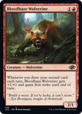 Bloodhaze Wolverine card from Jumpstart 2022