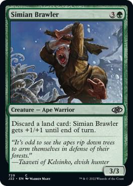 Simian Brawler card from Jumpstart 2022