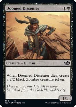 Doomed Dissenter card from Jumpstart 2022