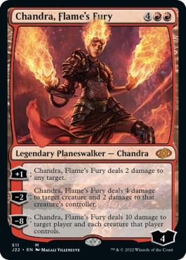 Chandra, Flame's Fury card from Jumpstart 2022
