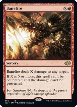 Banefire card from Jumpstart 2022