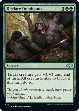 Declare Dominance card from Jumpstart 2022