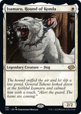 Isamaru, Hound of Konda card from Jumpstart 2022