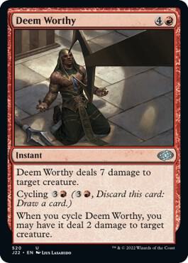 Deem Worthy card from Jumpstart 2022