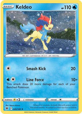 Keldeo - 045/189 (Cosmos Holo) card from Miscellaneous Cards & Products