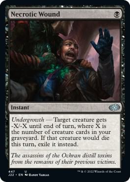Necrotic Wound card from Jumpstart 2022