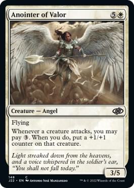 Anointer of Valor card from Jumpstart 2022