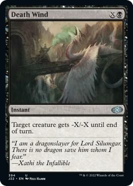 Death Wind card from Jumpstart 2022
