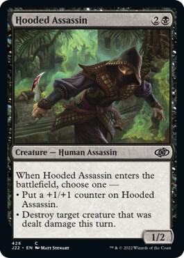 Hooded Assassin card from Jumpstart 2022