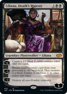 Liliana, Death's Majesty card from Jumpstart 2022