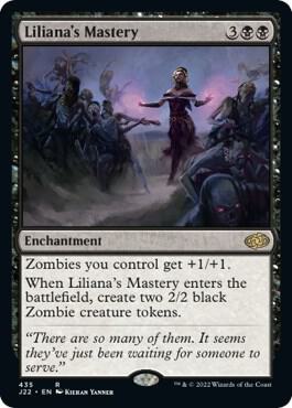 Liliana's Mastery card from Jumpstart 2022
