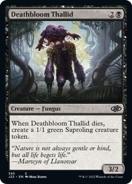 Deathbloom Thallid card from Jumpstart 2022