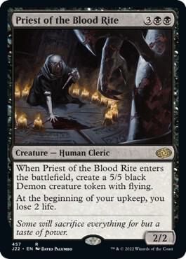 Priest of the Blood Rite card from Jumpstart 2022