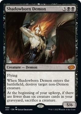 Shadowborn Demon card from Jumpstart 2022