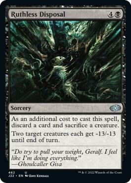 Ruthless Disposal card from Jumpstart 2022