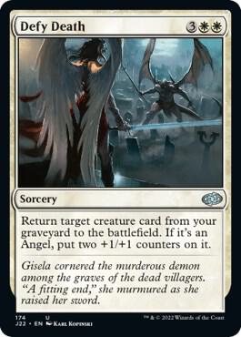 Defy Death card from Jumpstart 2022