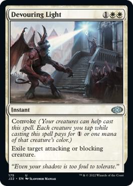 Devouring Light card from Jumpstart 2022