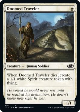 Doomed Traveler card from Jumpstart 2022