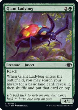 Giant Ladybug card from Jumpstart 2022