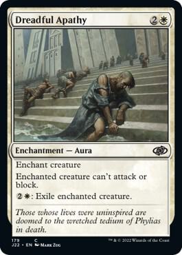 Dreadful Apathy card from Jumpstart 2022